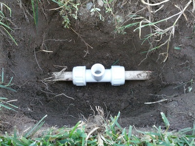 Fixing the PVC Sprinkler Tee